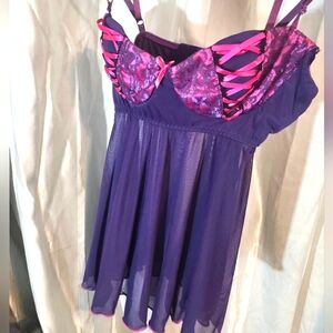 Coquette womens mesh baby doll